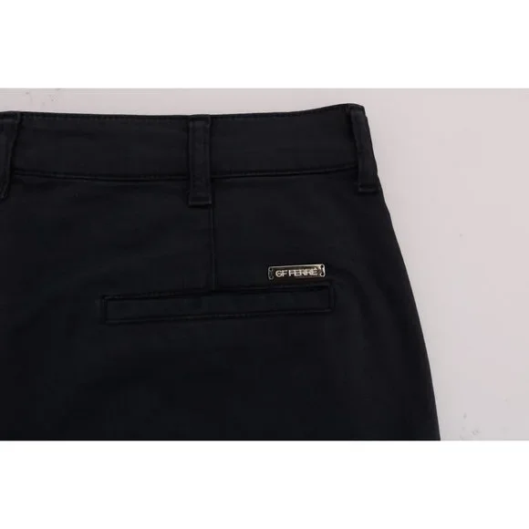 GF Ferre Blue Cotton Stretch Chinos Pants